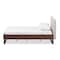 Baxton Studio Mitchell Wood Beige Dark Metal Queen Size Platform Bed 136-7353 - alternate 4